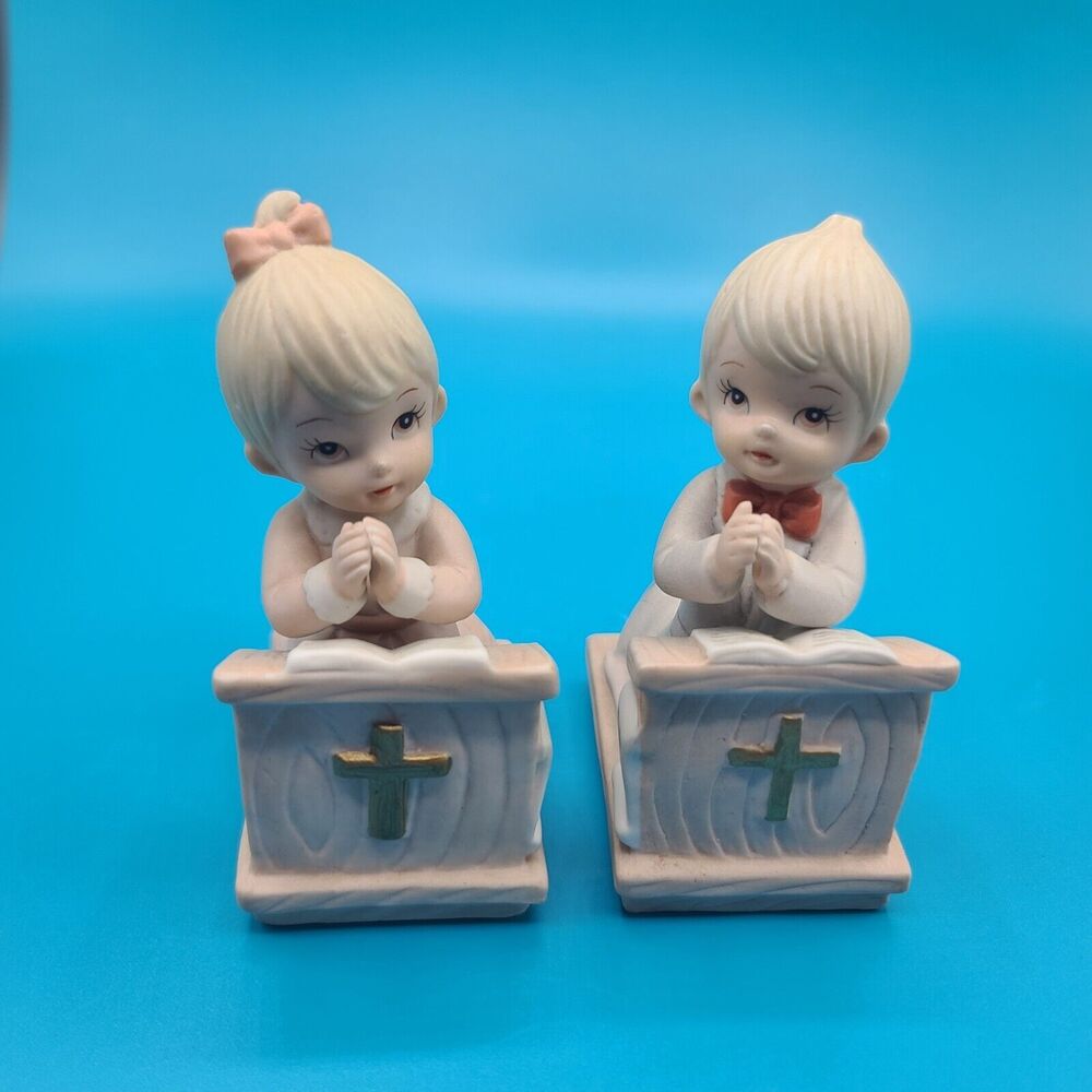 Vintage Lefton Praise The Lord Set Of 2 04268